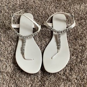 Diamond and Pearl Detailed Sandals